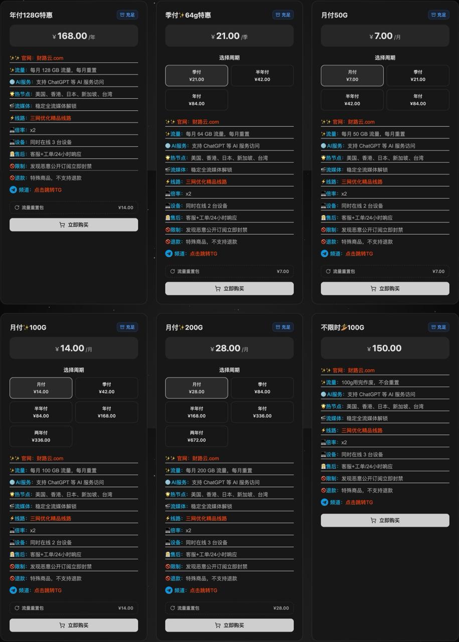 财路云机场 user interface